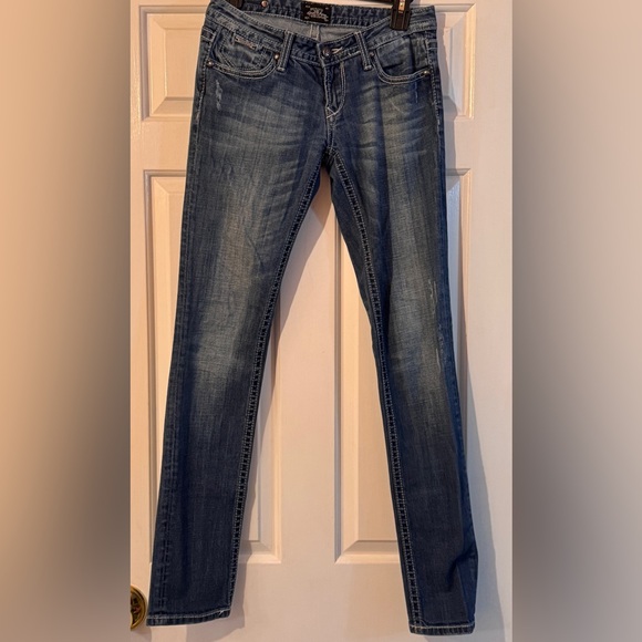 ReRock for Express Stitched Skinny Jean Vintage EUC - Picture 4 of 10